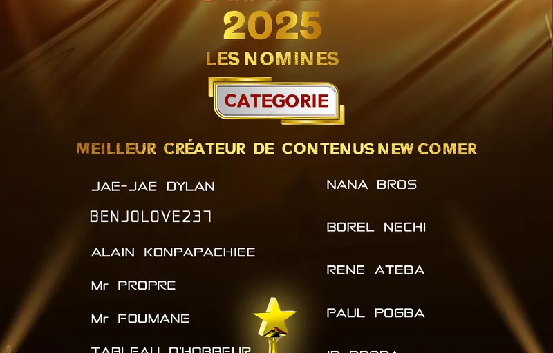 MEILLEUR CRÉATEUR DE CONTENUS NEW COMER
