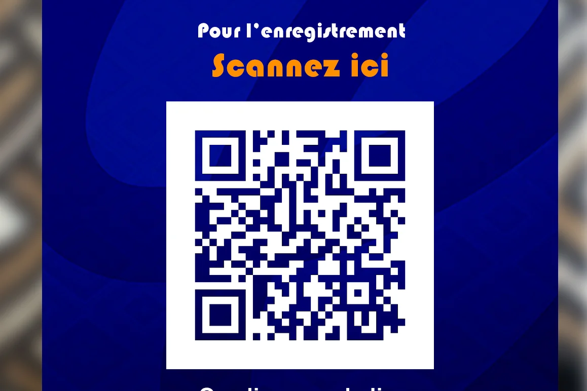 Pour l’Enregistrement Scannez Ici